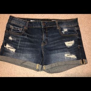 Ripped Aeropostale midi shorts